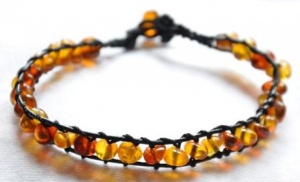 Adult Baroque Amber Friendship Bracelet